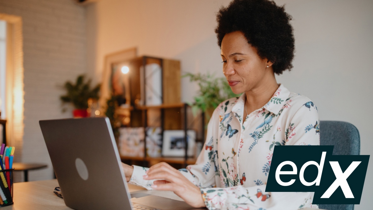 A woman in front of her laptop