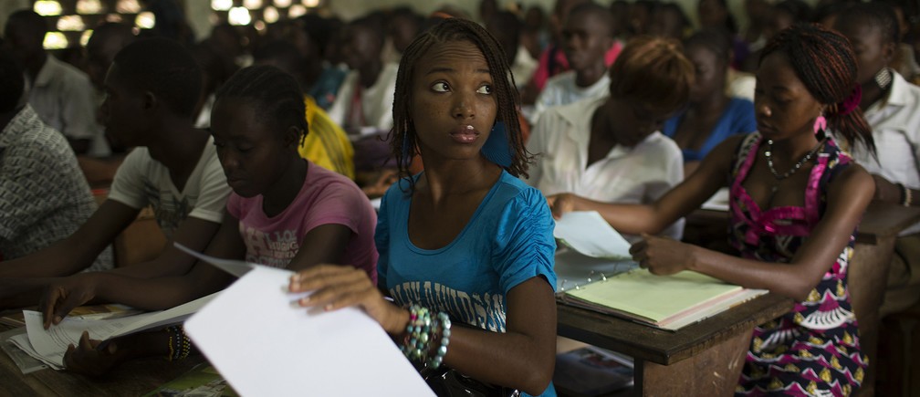 (c) WeForum. A group of students