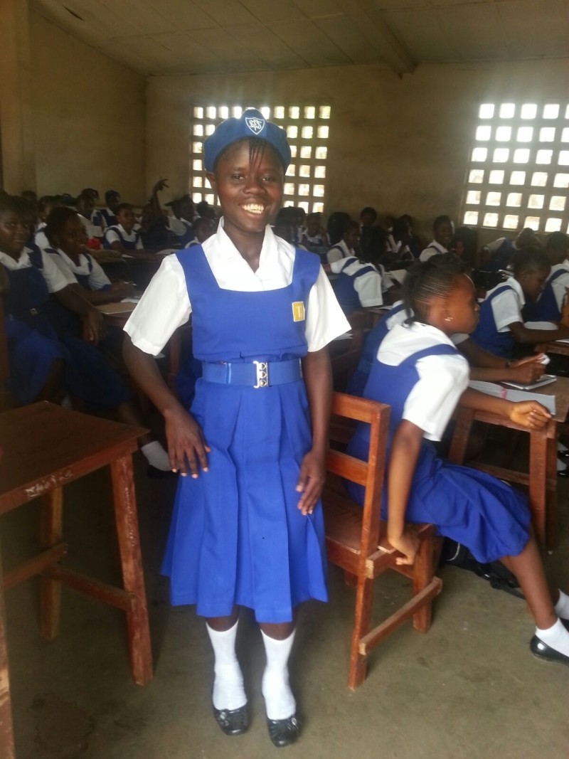 Isata in her uniform